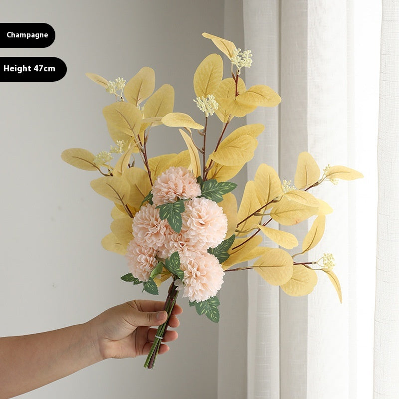 Eucalyptus & Chrysanthemum Artificial Flower Bouquet