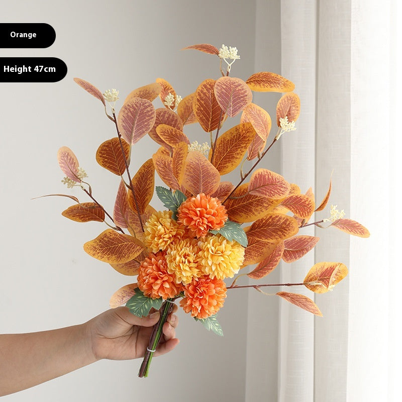 Eucalyptus & Chrysanthemum Artificial Flower Bouquet