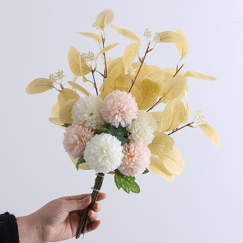 Eucalyptus & Chrysanthemum Artificial Flower Bouquet